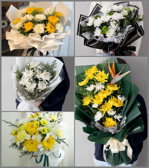 四川乐山峨眉山市龙池镇白事花束代送